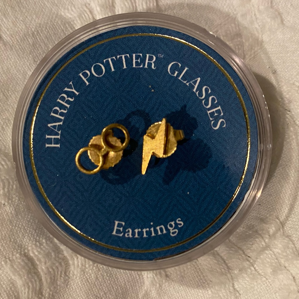 Alex and Ani Harry Potter Earrings Glasses and Lightning Bolt